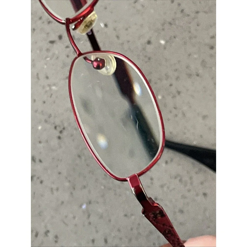 Jungle Eyewear Parrot Cherry 45-16-130 Red Metal Full Rim Eyeglasses Frames ONLY